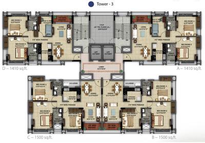 Project Image of 1410.0 - 2245.0 Sq.ft 2.5 BHK Apartment for buy in Orbit Ashwa