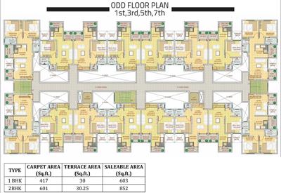 Project Image of 413.0 - 459.0 Sq.ft 1 BHK Apartment for buy in Giriraj Vrindavan