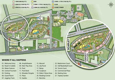Project Image of 595.0 - 600.0 Sq.ft 1 BHK Apartment for buy in Supertech Scarlet Suites