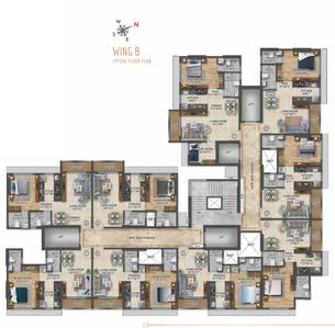 Project Image of 457.0 - 752.0 Sq.ft 1 BHK Apartment for buy in The Meridian Towers