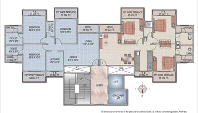 Project Image of 1100 Sq.ft 2 BHK Apartment / Flat for sale in Kharghar for Rs. 13200000