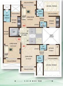A N Flora Flora Cluster Plan for 4th Floor 2