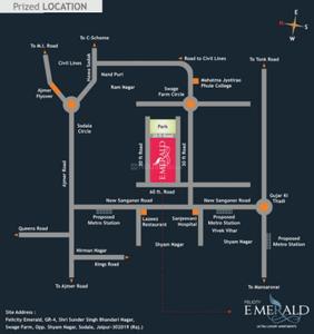 Project Image of 1264.0 - 2491.0 Sq.ft 2 BHK Apartment for buy in Felicity Emerald