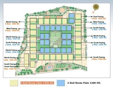 Project Image of 1357 Sq.ft 3 BHK Apartment / Flat for sale in Bandlaguda Jagir for Rs. 7600000