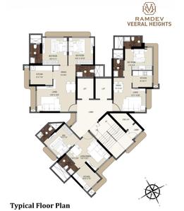 Project Image of 380.93 - 673.93 Sq.ft 1 BHK Apartment for buy in Ramdev Veeral Heights