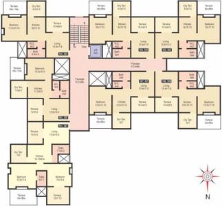 Project Image of 668.0 - 1001.0 Sq.ft 1 BHK Apartment for buy in Neeti Swarangan A