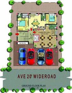 Project Image of 536.0 - 1072.0 Sq.ft 2 BHK Apartment for buy in MBS Roofs And Greens Royal Residency