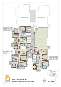 Project Image of 1555.0 - 1650.0 Sq.ft 3 BHK Apartment for buy in BSCPL Bollineni Zion
