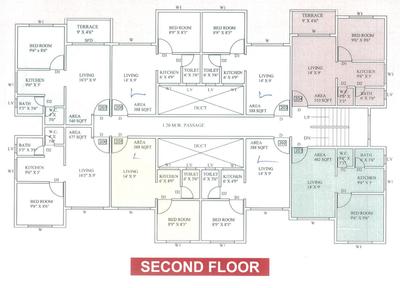 Project Image of 200.0 - 228.0 Sq.ft 1 RK Apartment for buy in Vardhaman Nest Homes