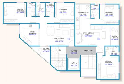 Project Image of 706.0 - 1616.0 Sq.ft 2 BHK Apartment for buy in Momsha Pratibha Sadan