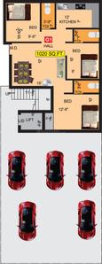 Project Image of 629.0 - 1229.0 Sq.ft 1 BHK Apartment for buy in VGK Adhana
