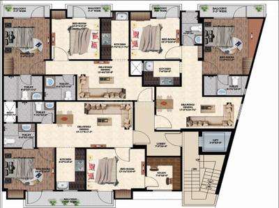 Project Image of 530.0 - 1070.0 Sq.ft 1 BHK Apartment for buy in Manav Krishna Nakshatra Home