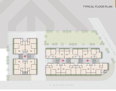 Project Image of 599.98 - 609.45 Sq.ft 2 BHK Apartment for buy in Shraddha Satyam Residency