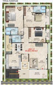 Project Image of 0.0 - 2600.0 Sq.ft 3 BHK Apartment for buy in Keystone Saisiddharth Dominion