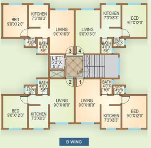 Project Image of 2067 Sq.ft 4.5 BHK Apartment / Flat for sale in Chhattarpur for Rs. 19000000
