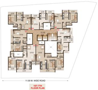 Project Image of 283.84 - 527.65 Sq.ft 1 BHK Apartment for buy in Saras Destiny