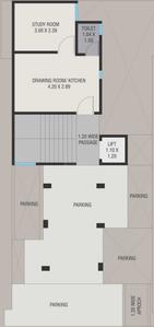 Project Image of 377.0 - 392.0 Sq.ft 1.5 BHK Apartment for buy in Shivaay Flats