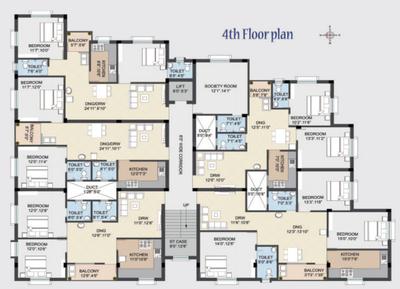 Project Image of 1370.0 - 1450.0 Sq.ft 3 BHK Apartment for buy in Mahima Susama Tower