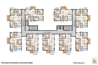 Project Image of 1230.0 - 2195.0 Sq.ft 2 BHK Apartment for buy in Divine Space