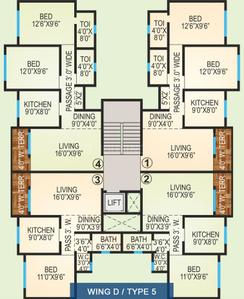 Project Image of 685.0 - 1265.0 Sq.ft 1 BHK Apartment for buy in Agarwal Vrindavan Township