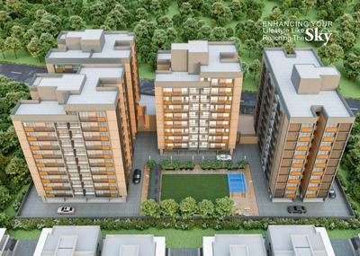 Project Image of 1750 Sq.ft 3 BHK Apartment / Flat for sale in Bopal for Rs. 8200000