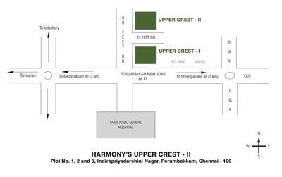 Project Image of 698.0 - 937.0 Sq.ft 2 BHK Apartment for buy in Harmony Upper Crest II