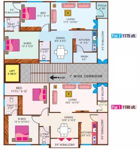 Project Image of 1175.0 - 1190.0 Sq.ft 2 BHK Apartment for buy in Gothic Sowparnika Pleasure