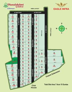 Eagle Dhanalakshmi Grandeur Layout Plan 1