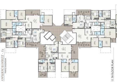 Project Image of 958.0 - 1172.0 Sq.ft 3 BHK Apartment for buy in Siddhivinayak S3 Lifestyle Building A To F