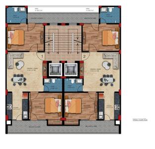 YK Luxury Floors YK Luxury Floors Cluster Plan from 1st to 3rd Floor 1