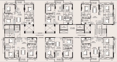 Project Image of 1236.0 - 1993.0 Sq.ft 3 BHK Apartment for buy in Srijan Orizon Phase I