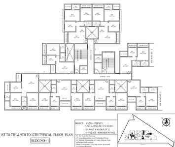Project Image of 361.02 - 572.96 Sq.ft 1 BHK Apartment for buy in Patels Eternity