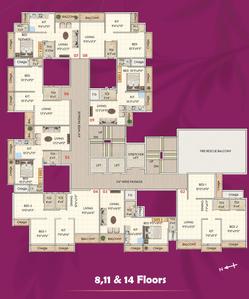 Project Image of 317.1 - 516.56 Sq.ft 1 BHK Apartment for buy in Chaitanya Pralhad
