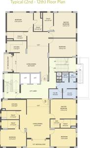 Project Image of 1765.0 - 2035.0 Sq.ft 3 BHK Apartment for buy in Siddha Nirvana