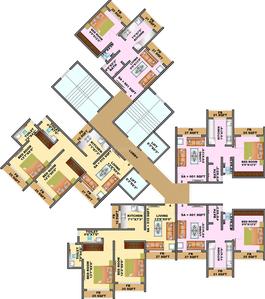 Project Image of 318.0 - 481.0 Sq.ft 1 BHK Apartment for buy in Heritage Shree Balaji Paradise