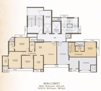 Project Image of 743.0 - 1039.0 Sq.ft 2 BHK Apartment for buy in J P Jeevan Heights