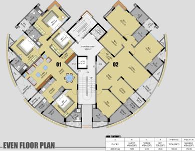 Project Image of 1024.0 - 1788.8 Sq.ft 1 BHK Apartment for buy in Kirti Crest Avenue