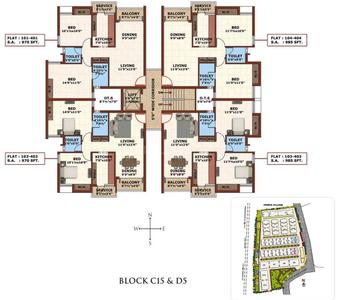 Project Image of 580.0 - 1400.0 Sq.ft 1 BHK Apartment for buy in Prince Village