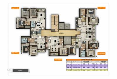 Project Image of 375.0 - 1006.0 Sq.ft 1 BHK Apartment for buy in Sattva Misty Charm