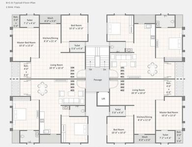 Project Image of 0.0 - 900.0 Sq.ft 2 BHK Apartment for buy in Kuber Residency