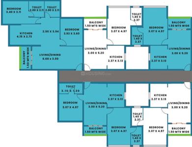 Project Image of 667.36 - 1076.39 Sq.ft 1 BHK Apartment for buy in Prabhu Casa De Flores
