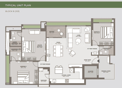 Project Image of 0.0 - 2835.0 Sq.ft 3 BHK Apartment for buy in Auxeria