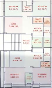 Project Image of 477.38 - 526.89 Sq.ft 2 BHK Apartment for buy in Vishakha Vishakha Veena