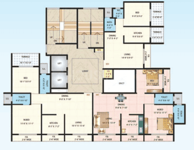 Project Image of 1232 Sq.ft 2 BHK Apartment / Flat for sale in Kharghar for Rs. 7700000