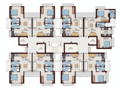 Project Image of 343.0 - 504.0 Sq.ft 1 BHK Apartment for buy in Chandak Nishchay Wing E