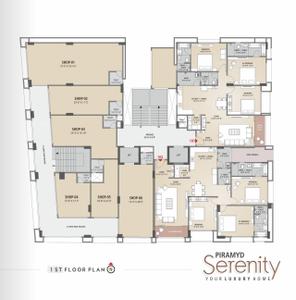Project Image of 1211.48 - 1252.49 Sq.ft 3 BHK Apartment for buy in Piramyd Serenity