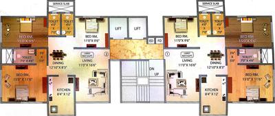 Project Image of 0.0 - 961.0 Sq.ft 3 BHK Apartment for buy in Rishabh Heights