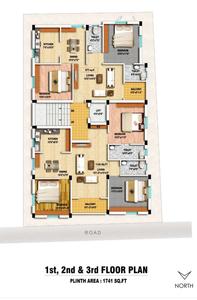 Project Image of 873.0 - 1140.0 Sq.ft 2 BHK Apartment for buy in Vishnu Gokul Flats