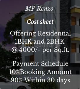 Project Image of 454.0 - 809.0 Sq.ft 1 BHK Apartment for buy in MP Renzo