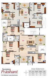 Project Image of 1345.0 - 1352.0 Sq.ft 3 BHK Apartment for buy in Swojas Prashant